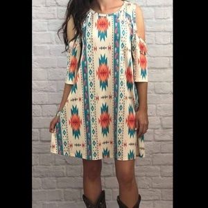 Fashion Express Cold Shoulder Dress